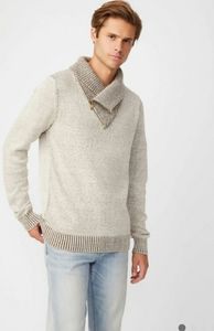 Clay Shawl Zip Sweater